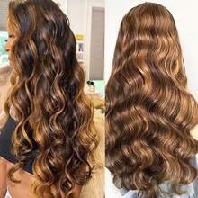 Halloween Ombre Lace Front Wig Human Hair 4/27 13x6 Body Wave Highlight Lace Front Wig Human Hair Pre Plucked With Baby Hair Honey Blonde Wig Human Hair 180% Density Colored Wigs Human Hair For Women, Human Hair Lace Front Wig, Ready To Wear Human Hair Wigs, Curly Wigs For Women, Human Hair Wigs For Women, Lace Wig Halloween Cosplay Remy Hair For Everyday And Special Events - Elegant Hairstyles, Versatile Wigs, Sophisticated Looks, Quality Hair, Fashion Accessories, Beauty Lovers, Event Wigs, Fashion Wigs, Quality Wigs - Nổi bật & Piano - Xem 8