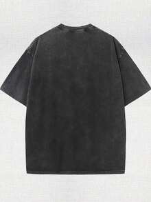 230g Washed To Make Old Cotton Printed T-Shirt, Retro Silent Hill F Printed T-Shirt, Fun Design, Outdoor Sports, Perfect Gift, Relaxed Street Style, Machine Washable, The Same For Men And Women, Outdoor Sports,  Pioneer. - 黑色 - 查看 2