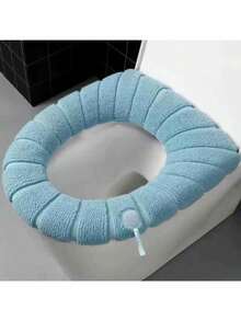 1pc Universal Toilet Seat Mat, Thickened Bathroom Toilet Seat Cover Pad, Washable Bathroom Decor Fall Decor - Multicolor - View 8