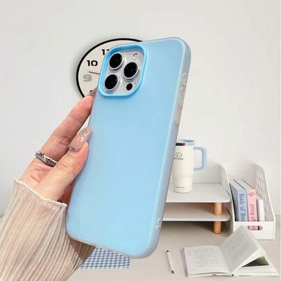 1 件 TPU+PC 双层果冻保护手机壳，2.5 毫米厚，时尚马卡龙色，兼容 11/12/13/14/15/16/16Pro/16ProMax 等手机