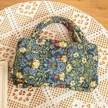 سلة تخزين عملية ذات نمط زهري، سلة تخزين متنوعة، سلة تخزين للألعاب، سلة غسيل، سلة لتخزين أحمر الشفاه وفرش المكياج ومنتجات العناية بالبشرة، ديكور منزلي، سلة نزهة محمولة - متعدد الألوان - مشاهدة 8