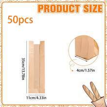 50 túi nướng hình chữ nhật, túi đựng bánh mì baguette có cửa sổ trong suốt, hộp đựng mang đi đa năng, ấn để dán kín, thích hợp để bảo quản trong tủ đông, đựng bánh mì, bánh mì nướng, bánh sừng bò, bánh quy và đồ ăn nhẹ - Nhiều màu - Xem 10