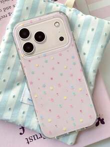 Casing Ponsel Mengkilap dengan Motif Bintang Warna-warni yang Lucu, Kompatibel dengan iPhone 17 Pro Max 16 Pro Max 15 Pro Max 17Pro 16Pro 15Pro 17 16 15 14 13 12. Pelindung Belakang yang Menawan. - Bintang Berwarna-warni - View 3