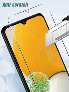 2 piezas de protector de pantalla de vidrio templado compatible con Samsung - Dureza 9H, anti-arañazos, a prueba de huellas dactilares, resistente al agua, recubrimiento resistente al aceite, compatible con Samsung Galaxy S20 FE/Galaxy S21 FE/Galaxy S23 FE/Galaxy S24 FE/Galaxy A02/A02S