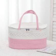 1 chiếc giỏ đựng đồ đan kiểu Bohemian có tay cầm bện, túi xách gấp gọn dung tích lớn với lớp lót có thể tháo rời, hoàn hảo để sắp xếp nhà cửa, du lịch, trang trí phòng ngủ, phòng khách, hộp đựng đan kiểu Boho có tay cầm dùng để đựng đồ chơi, quần áo, sách vở. - Nhiều màu - Xem 11