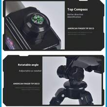 【高清单筒望远镜】便携式单筒望远镜套装 | 高清高倍率入门级天文镜头，适用于弱光夜视和观星 - 适合成人、青少年和初学者，可作为手动对焦的科普礼物或生日礼物