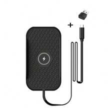 Bonola车载硅胶无线充电器防滑垫（适用于大众汽车），15W手机无线快充USB-C数据线无线充电器