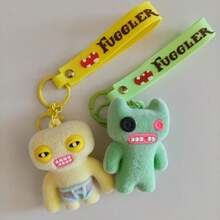 可爱大牙齿趣味娃娃吊坠，汽车钥匙扣卡通趣味动物娃娃吊坠，包包钥匙扣圣诞礼物包包挂饰汽车老师朋友姐妹礼物创意 - 彩色 - 查看 9