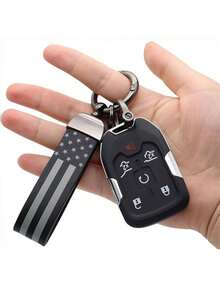 1 قطعة سلسلة مفاتيح علم أمريكا من سبيكة الزنك، مناسبة للشاحنات، إكسسوارات السيارات للرجال، سلسلة مفاتيح بسيطة، إكسسوارات معدنية للحقائب، هدايا للمعلم والأصدقاء والأخوات