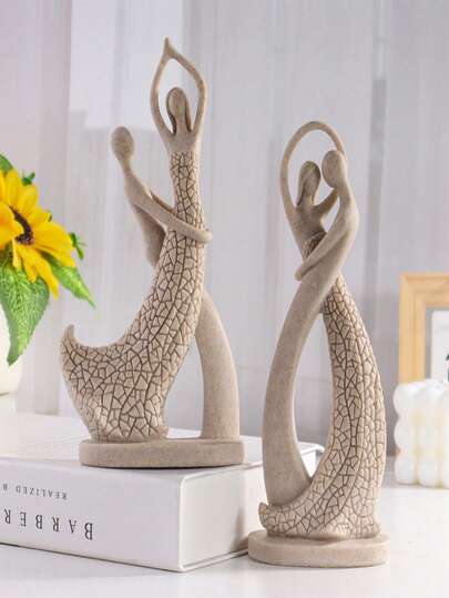 تمثال زوجي من الصخور والرمال على الطراز الأوروبي. النحت شديد الواقعية وصنع من الراتنج. مناسب للاستخدام كعنصر ديكوري في غرفة المعيشة أو المكتب أو غرفة الاجتماعات أو منطقة المدخل أو كقطعة ديكورية. ويمكن أيضًا أن يكون هدية عيد الحب.