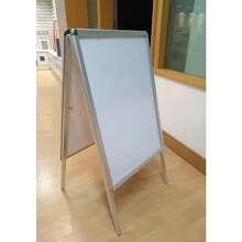 A2 Pavement Sign Poster Snap Frame Display Stand Advertising Boards Double Side - Default - View 8