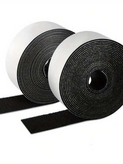 2 rollos de cinta antideslizante para cojines de sofá - Almohadillas de cojín antideslizantes, tiras de 4 in x 6.5 pies de alta resistencia con adhesivo para tela, cojines de patio al aire libre, gancho y bucle antideslizante