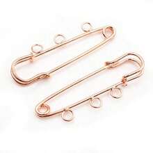 5pcs Craft Safety Pins Brooch Metal Sewing Pins With Loops Sewing Clothes Pins For Tags DIY Handmade Jewelry Making Accessories Findings - Brooch Pins - View 19
