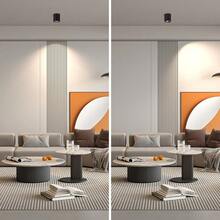 可调角度 LED 聚光灯、嵌入式吸顶灯、家居装饰吸顶灯、简约铝金属 LED 聚光灯、黑色/白色、110V/220V,适用于家庭、客厅、走廊、卧室、厨房、阁楼、入口、咖啡厅、书房、餐厅、陈列室、衣橱、商店 - 明裝射燈GU10燈頭 - 查看 11