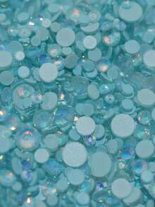 2G/1Beutel Opal 3D Nagelkunst Strasssteine ohne Heißkleber, funkelnde Kristall Strasssteine, Pink Weiß Blau, DIY Nageldekoration, Nagelzubehör - Verschiedenfarbig - Übersicht 11