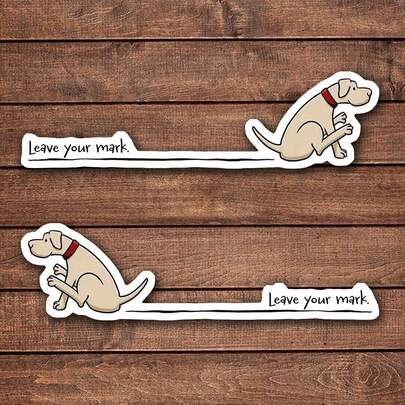 2pcs Leave Your Mark Vinyl Sticker, Funny Sarcastic Quote, Mental Health Sticker | Perfect For Laptops, Water Bottles, Phones ,Halloween/Christmas/Trick Or Treat ,Back To School ﻿,School Teacher Classroom Supplies,Kpop,Scrapbook Supplies Decor