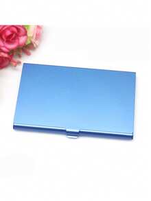 1 Creative Business Card Holder, Aluminum Alloy Name Card Case, Card Holder, Card Box, Card Storage Box, Card Organizer, Credit Card Holder, Wallet, Home Storage Box, Office Supplies And Office Storage - Multicolor - View 14
