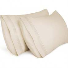 EstiloTendenciaLirex 2-Pack Fundas De Almohada 1800 Hilos, Fundas De Almohada De Microfibra Suave Cepillada, Transpirables Sin Arrugas Y Lavables A MáQuina (50X75 Cm, Verde)Calidad PremiumVersióN Mejorada - Beis - Ver 9