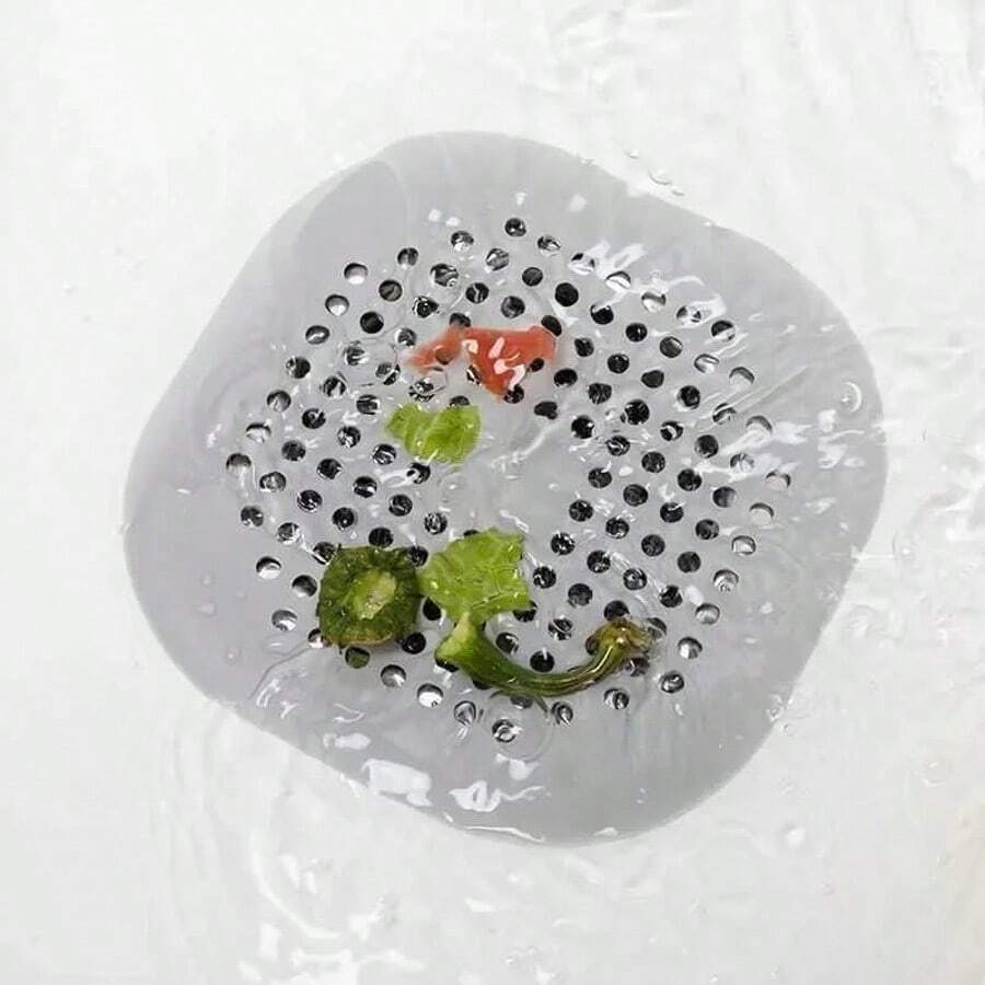 淋浴排水毛发收集器、橡胶水槽塞、浴室水槽过滤器、厨房水槽过滤器、排水过滤器、硅胶、浴室地板、浴缸、滤水器、家居用品 - 彩色 - 查看 1