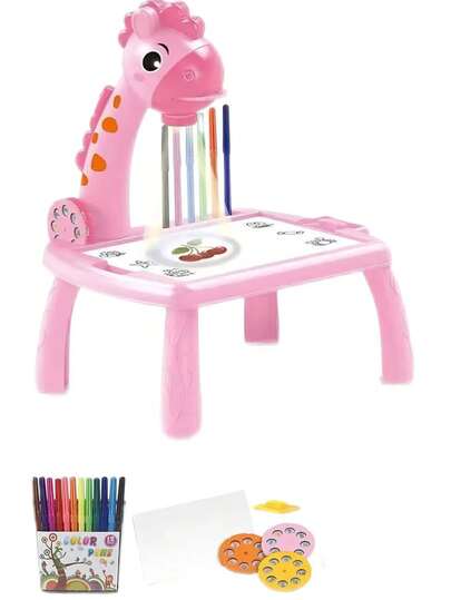 DeTODO Mini Mesa de Dibujo Con Proyector + Muisca Para el Aprendizaje de los Niños. Es Un Producto Pequeño, Favor de Ver Bien la Imagen de Medidas.