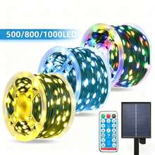 Lumină solară LED pentru exterior, impermeabilă, cu șir de lumini de Crăciun și Halloween, feston, lampă LED pentru grădină, consumabile pentru petrecere