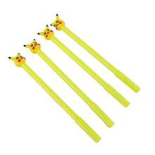 قلم كرتوني كيوت بتصميم بيكاتشو، قلم توقيع كيوت هدية مكتبية، قلم توقيع