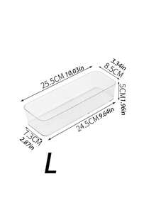 1pc/5pcs/10pcs Exquisite Transparent Desktop Cosmetic Storage Box For Girls, Perfect For Makeup Brushes, Lipsticks, And Combs,For Holiday Beach, Bathroom Collection, Bedroom Collection, Large Capacity - Clear - View 14