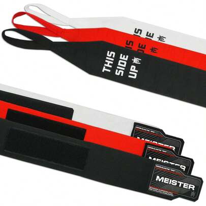 Meister Vendajes Semi-Elásticos para Adulto de 180 in (457) para y Boxeo - Paquete de 3 Pares