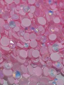 2G/1Beutel Opal 3D Nagelkunst Strasssteine ohne Heißkleber, funkelnde Kristall Strasssteine, Pink Weiß Blau, DIY Nageldekoration, Nagelzubehör - Verschiedenfarbig - Übersicht 13