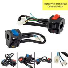 1 对 7/8 英寸 22 毫米左右摩托车车把安装开关，带喇叭和点火控制 - 1 Pair - 查看 2