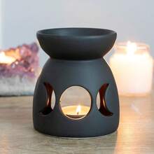 Triple Moon Oil Burner (Black) - 100% Mixed - (SD3102) - Black - View 1