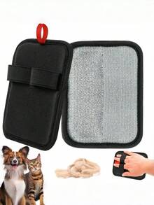 1pc Pet Dog & Cat Deshedding Grooming Glove, Upgraded Reusable Static Pet Hair Remover Glove, Pet Grooming Tool For Clothes, Sofa, Carpet, Car Seat, New Cat Hair Removal Tool - Multicolor - View 3