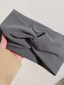 1PC Women's Thick Winter Headband - Soft Solid Color Hair Accessory, Elegant Bohemian Style Loose Headband, Suitable For Cold Weather Thanksgiving, And Holiday Gifts Multi Functional Headband, Winter Headband, Women's Winter Warm Headband, Soft Headband, Elastic Headband, Women's Elastic Headband (Due To Lighting Reasons, There May Be Some Color Difference In Photos Taken) Women Bandana Winter Head Wrap Warm Women Scarf Women Hair Accessories Elegant Hair Band