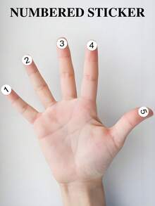 1-500pcs Sticker Labels, For Nail Polish, Gel Nail Polish Marking, Manicure Tools, Office Organization, Waterproof Labels