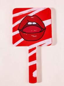 1 pieza Espejo de maquillaje con diseño floral lindo, espejo de mano portátil para maquillaje, regalo de cumpleaños ideal para familiares y amigas, adecuado para parientes, amigos, colegas, novias, padres, maquillaje, económico, decoración de habitación, tocador, viaje, dormitorio, accesorios de maquillaje, espejo, espejo de maquillaje, mini espejo, espejo pequeño, espejo de mano