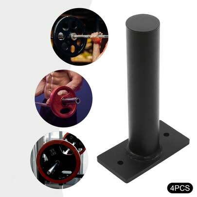 Weight Plate Holder Wall Mounted Weight Rack Storage For Weight Plate 4 Pack Home Gym Organizer