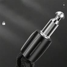 36.81-Inch Iron Security Chain Bicycle Lock, Polished Surface, Button Control, Black - New Year Bicycle Lock