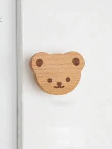 1pc Creative Cartoon Animal Shaped Wooden Cabinet/Drawer Pull Handle, Suitable For Various Cabinets, Wardrobes, Nightstands, Decorative Cabinets, Drawers, Adorable Design Adds Fun To Cozy Rooms, Ideal For Baby Showers, Home Decor, And Gifts - Multicolor - View 10