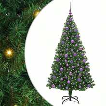 Künstlicher Weihnachtsbaum mit 300 LEDs mit Ständer Grün 180 cm-XY989220