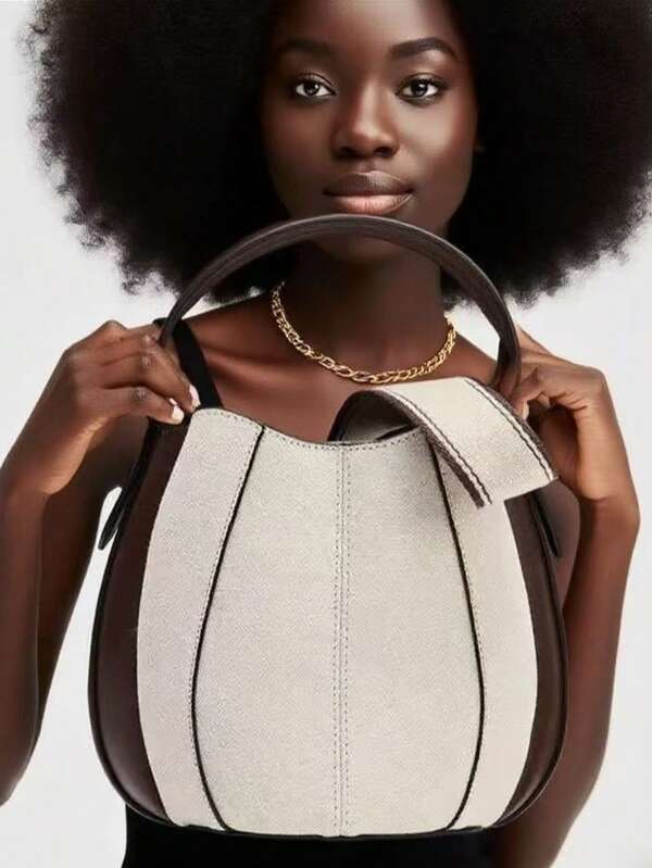 حقيبة يد وحقيبة كتف جلدية بنية ذات سعة كبيرة أنيقة للنساء، ضرورية للعطلات، خيار أزياء مثالي للسيدات، هدية عيد الميلاد، ضروريات السفر