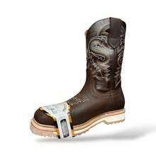 Bota Chata Casco Acero Purepecha Sierra Piel Bovina Nobuck - Camel - Ver 5