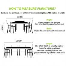 [Cubierta negra resistente a los rayos UV y a la nieve] 1 pieza Cubierta de muebles de patio resistente - Protector de mesa de poliéster 210D para exteriores, con sujetadores elásticos, impermeable, a prueba de lluvia, a prueba de nieve, a prueba de polvo, a prueba de viento, resistente a los rayos UV y resistente al sol - Negro - Ver 11