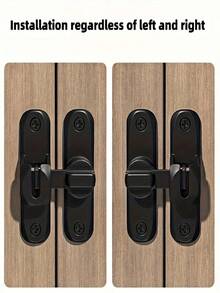 Chốt cửa không cần khoan, chốt cửa trượt, chốt có khóa, chốt cửa trượt chuyên dụng, khóa cửa trượt, khóa cửa sổ và phòng tắm khách sạn dày dặn, khóa chống trộm cửa hợp kim nhôm đặc không cần khoan, vật dụng thiết yếu trong gia đình. - Nhiều màu - Xem 6