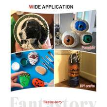 Fantastory Acrylic Paint Set 24 Colors 2oz 60ml Professional Craft Paint Art Supplies Kit For Adults Canvas Fabric Rock Glass Stone Ceramic Model Wood Painting With 12 Brushes