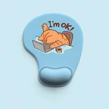 Ergonomic Mouse Pad With Wrist Rest - Soft Memory Foam, Non-Slip Silicone Base, Comfortable For Long Computer Work, Desktop Accessory