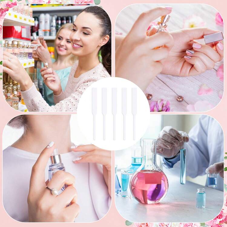 300P香水测试纸，一次性香味测试纸，用于精油、香水、扩散器、芳香疗法测试的纸质香味纸 - 白色 - 查看 7