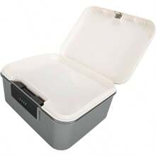 Caja de Privacidad, Bal de Almacenamiento con Cerradura de Capacidad de 9 L, Caja de  Resistente Al Fuego para Documentos para Archivos, Diseo Dividido GRAY - Gris - Ver 6