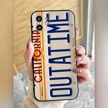 Funda de teléfono móvil de silicona suave con placa de matrícula retro y divertida compatible con iPhone 17 Air, 16, 15, 14, 13, 12, 11, Plus, Pro y Max Plus, así como con las fundas 17, 17 Pro e 17 Pro Max - Z2 - Ver 5