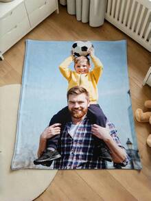 1pc Customizable Photo Blanket, Family Blanket, Photo Blanket, 9-Grid Pattern, Memorial Blanket. Suitable As A Gift For Girls, Boys, Adults, Valentine's Day, Lightweight, Baby Blanket, Personalized Throw Blanket, Personalized Photo Blanket, Personalized Throw Blanket, Personalized Baby Blanket, Newborn Blanket - Multicolor - View 9