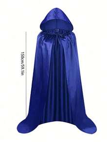 Soft Velvet Cape With Hat, Unisex Clothing Cloak, Black, Red, Purple, Green - Suitable For Parties, Theme Events, And Role-Playing, Easy To Wear And Store, Holiday Costume, Suitable For Halloween, Christmas, And Carnival, Perfect Gift For Role-Playing Enthusiasts 